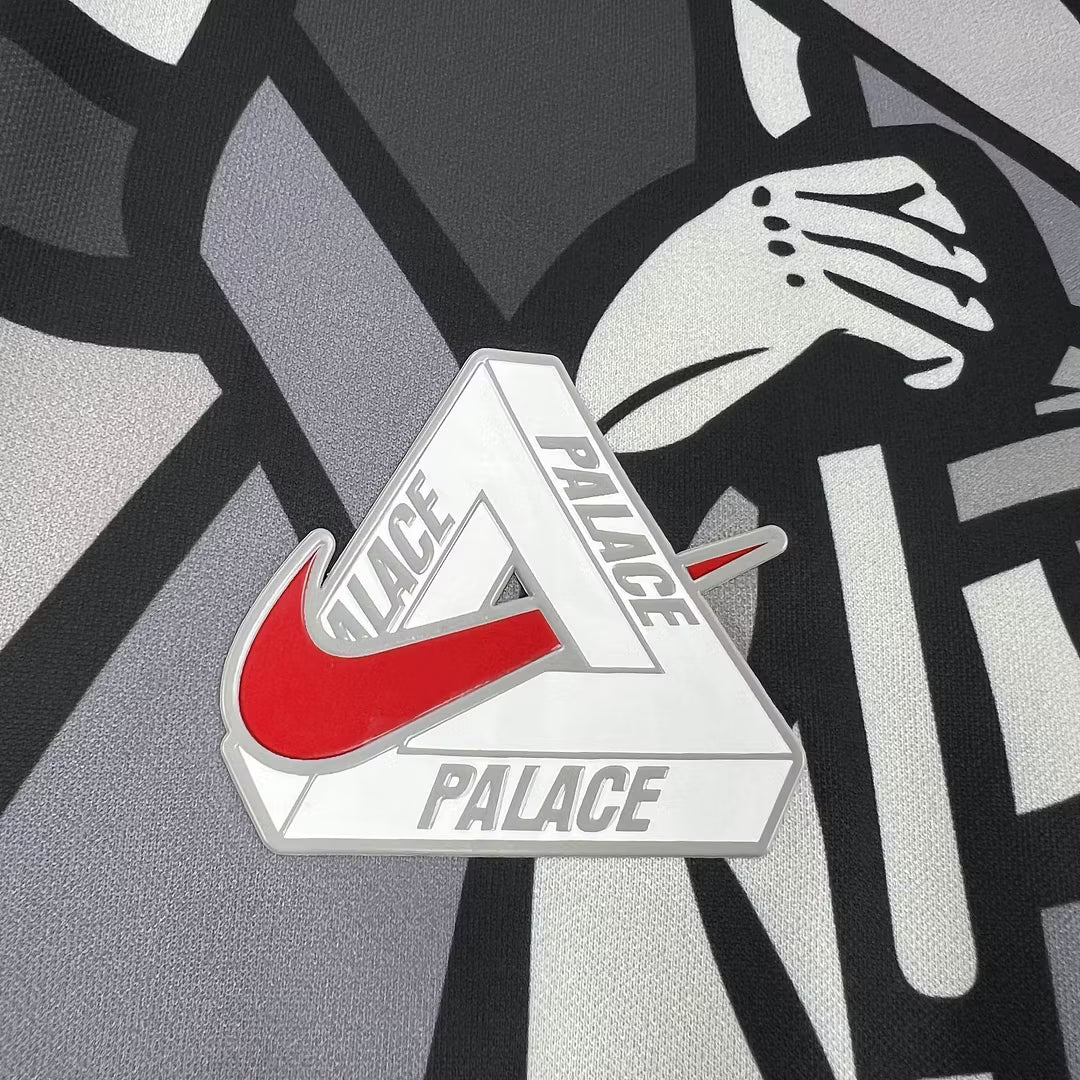 2026 England Palace Collab Edition Grey Crew Neck Football Shirt