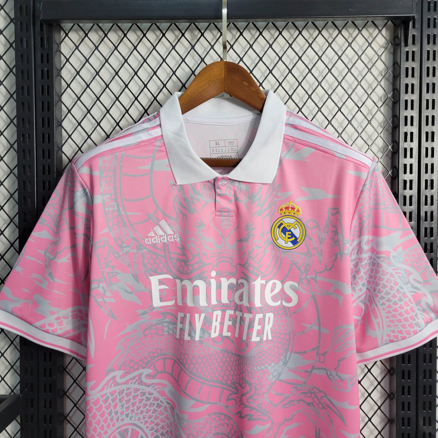 2023/2024 Real Madrid Dragon Pink Football Shirt