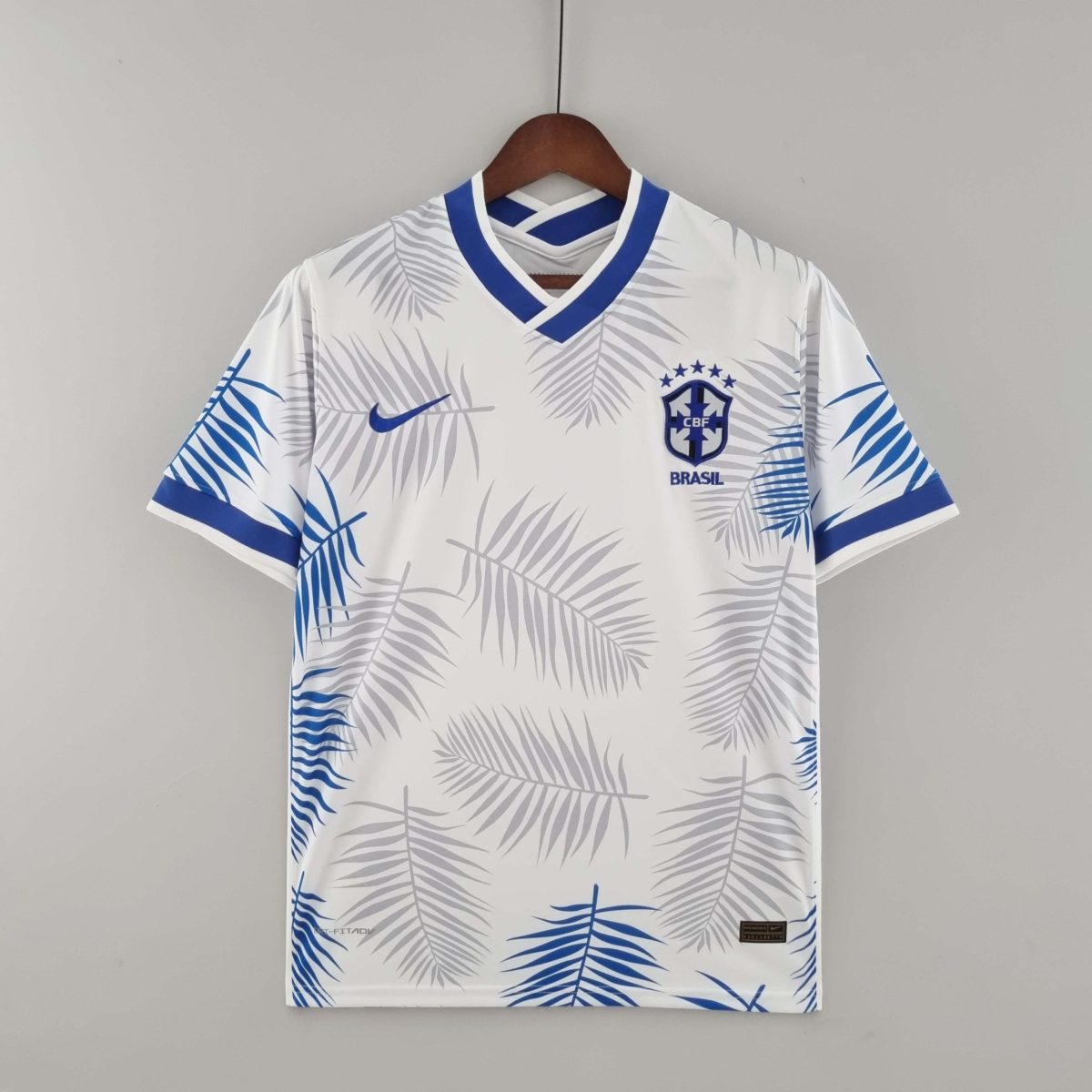 2022 Brazil Classic White Football Jersey