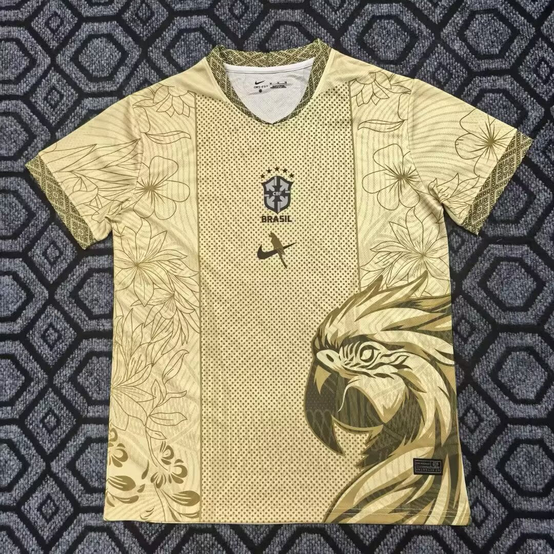 2026 Brazil Special Edition Golden Eagle Cartoon Football Shirt