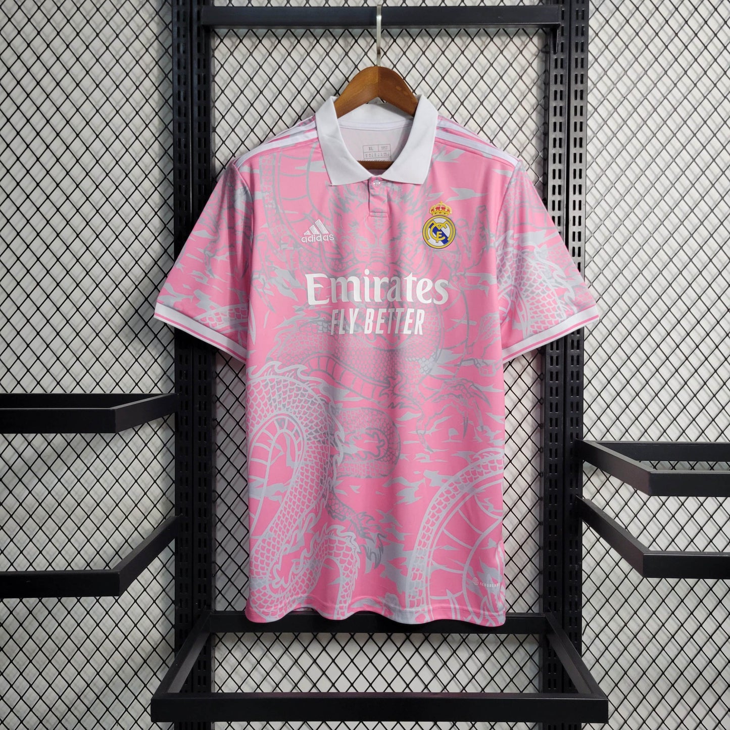 2023/2024 Real Madrid Dragon Pink Football Shirt